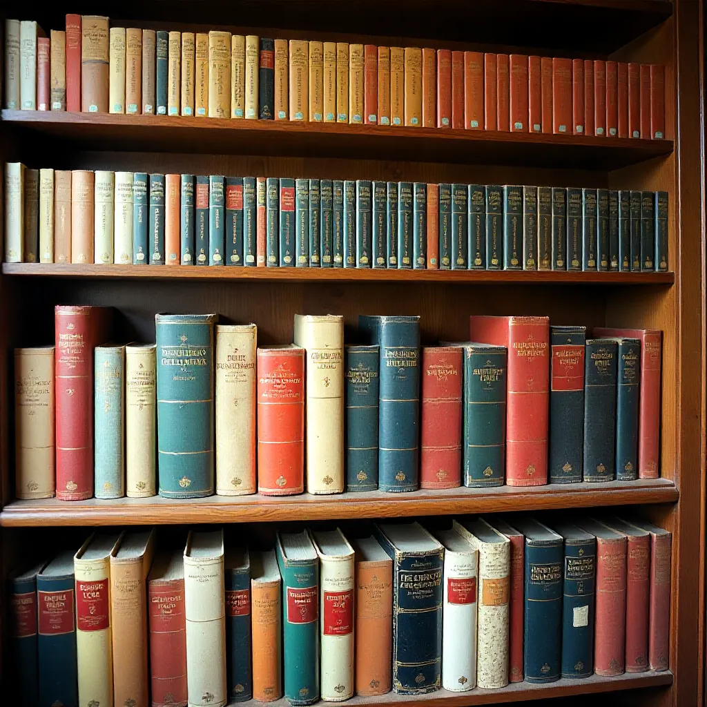 Color-coded book organization system