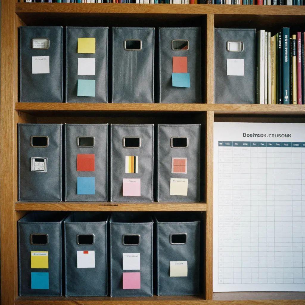 Modern library organization workspace